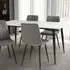 Monaco 6-Seater Dining Table - White, Ceramic