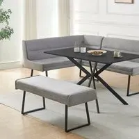 Monaco Bench - Grey, Polyester