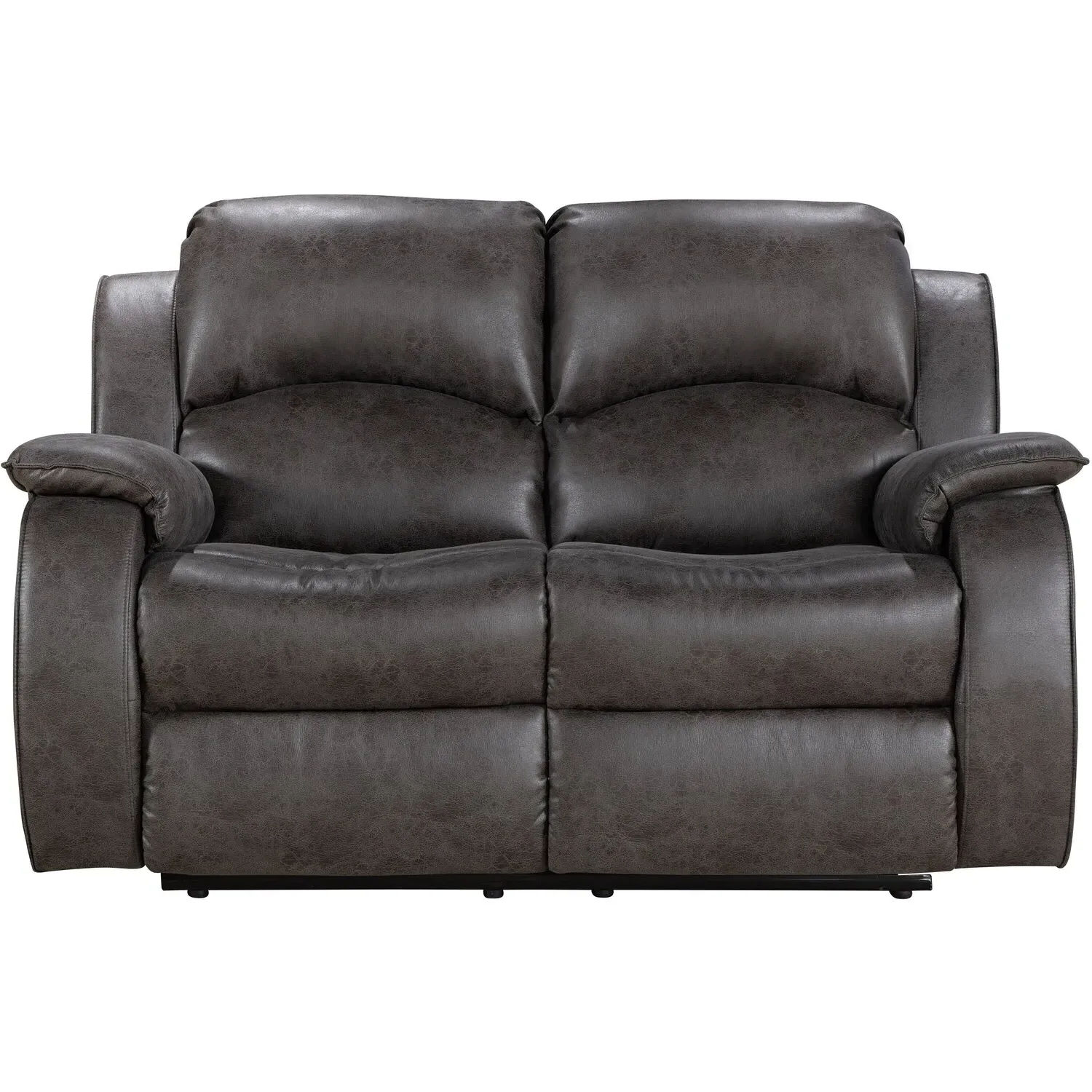 Monaco Pellissima 2-Seater Recliner Sofa - Grey, Leather