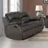 Monaco Pellissima 2-Seater Recliner Sofa - Grey, Leather