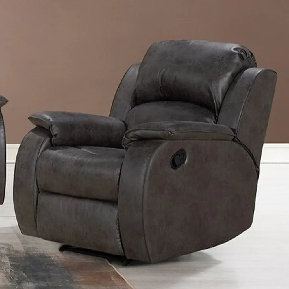 Monaco Pellissima Recliner Chair - Grey, Leather image