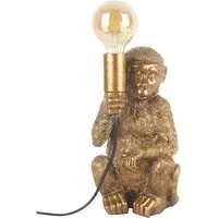 Monkey Bulb Table Lamp - Bronze