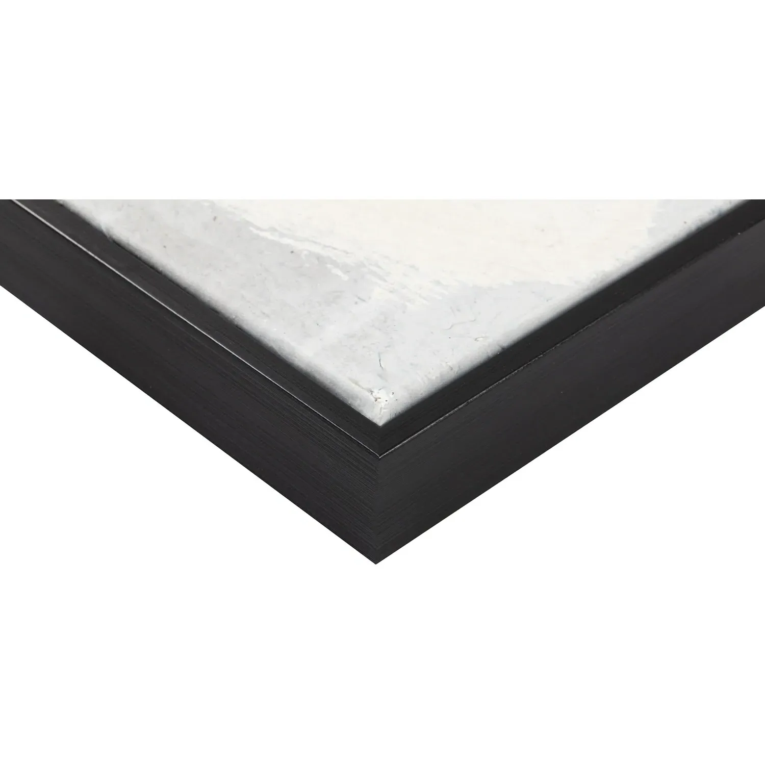 Monochrome Abstract Framed Canvas - Grey