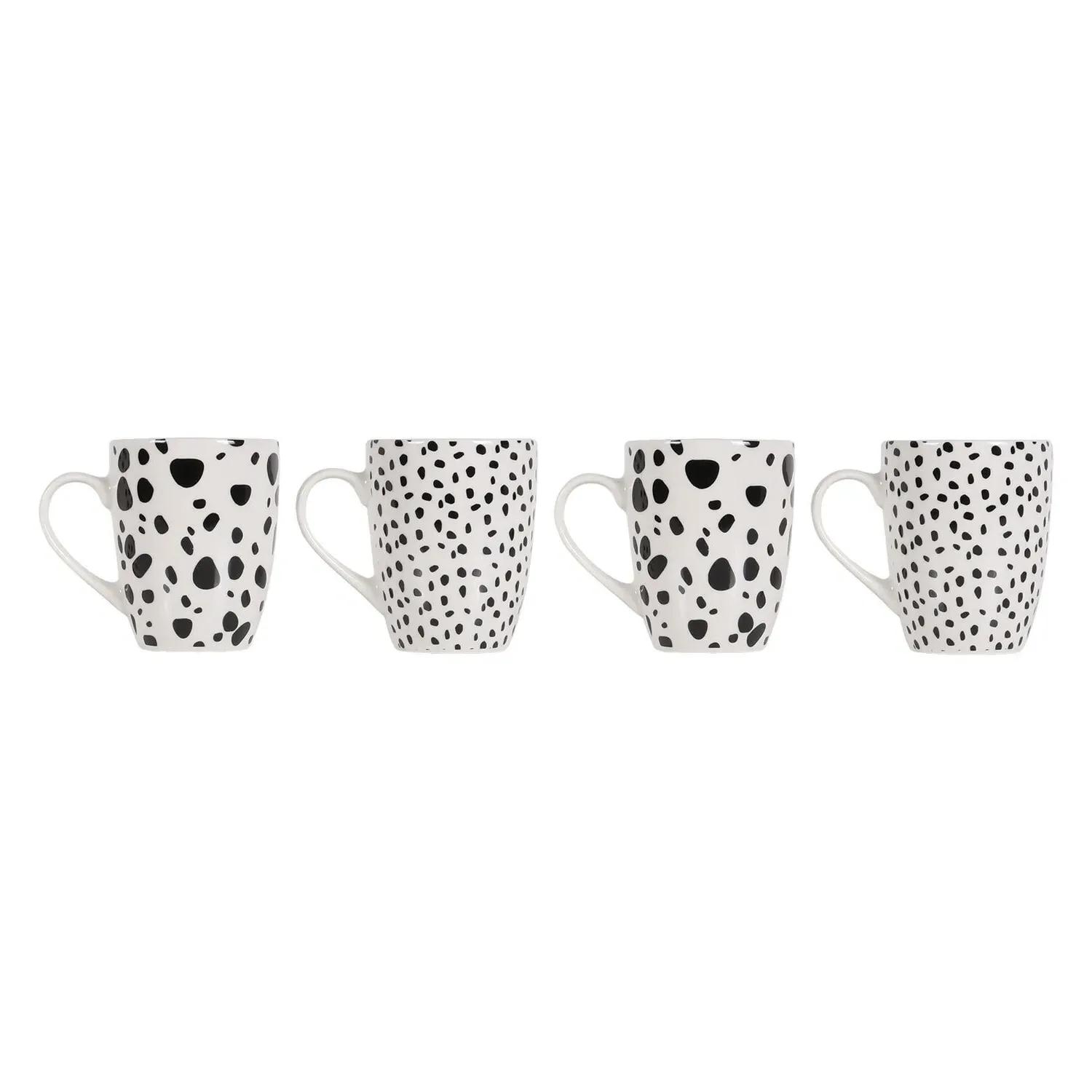 Monochrome Bullet Mugs 4 Pack - Multi image