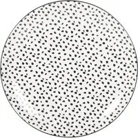Monochrome Dots Porcelain Dinner Plate - Multi