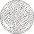 Monochrome Dots Porcelain Dinner Plate - Multi