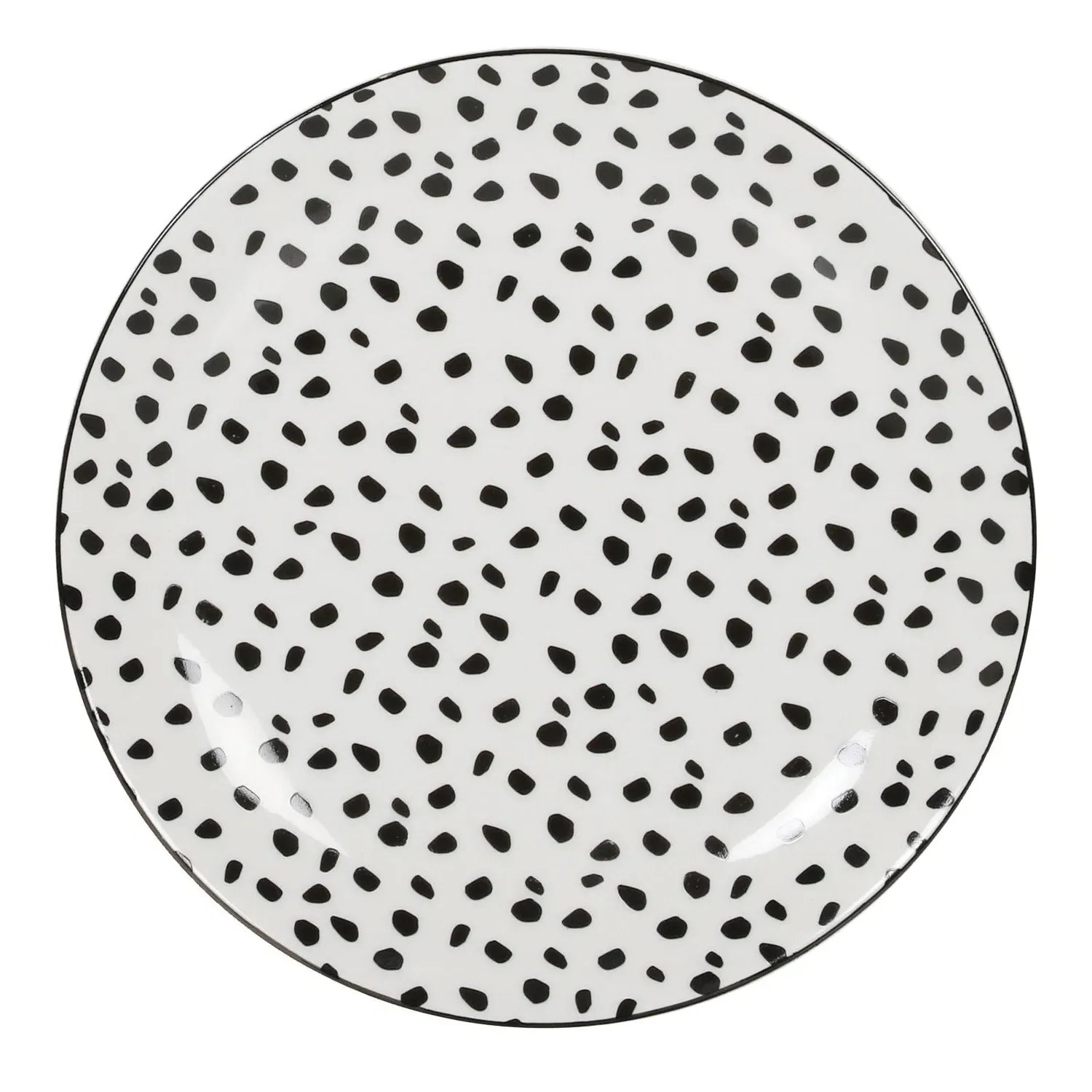 Monochrome Dots Side Plate - Multi image