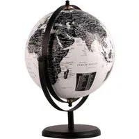 Monochrome Globe - Black and White