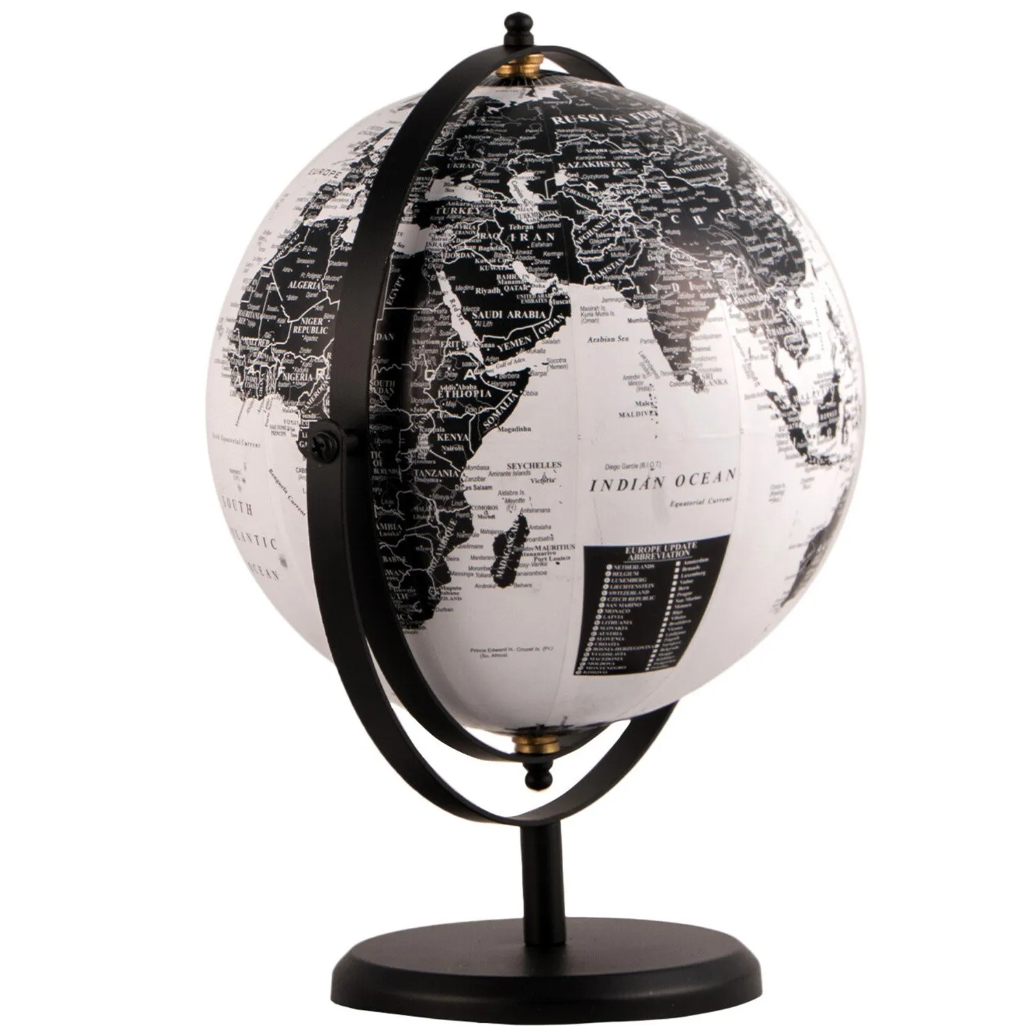 Monochrome Globe - Black and White image