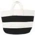 Monochrome Stripe Storage Basket - Black
