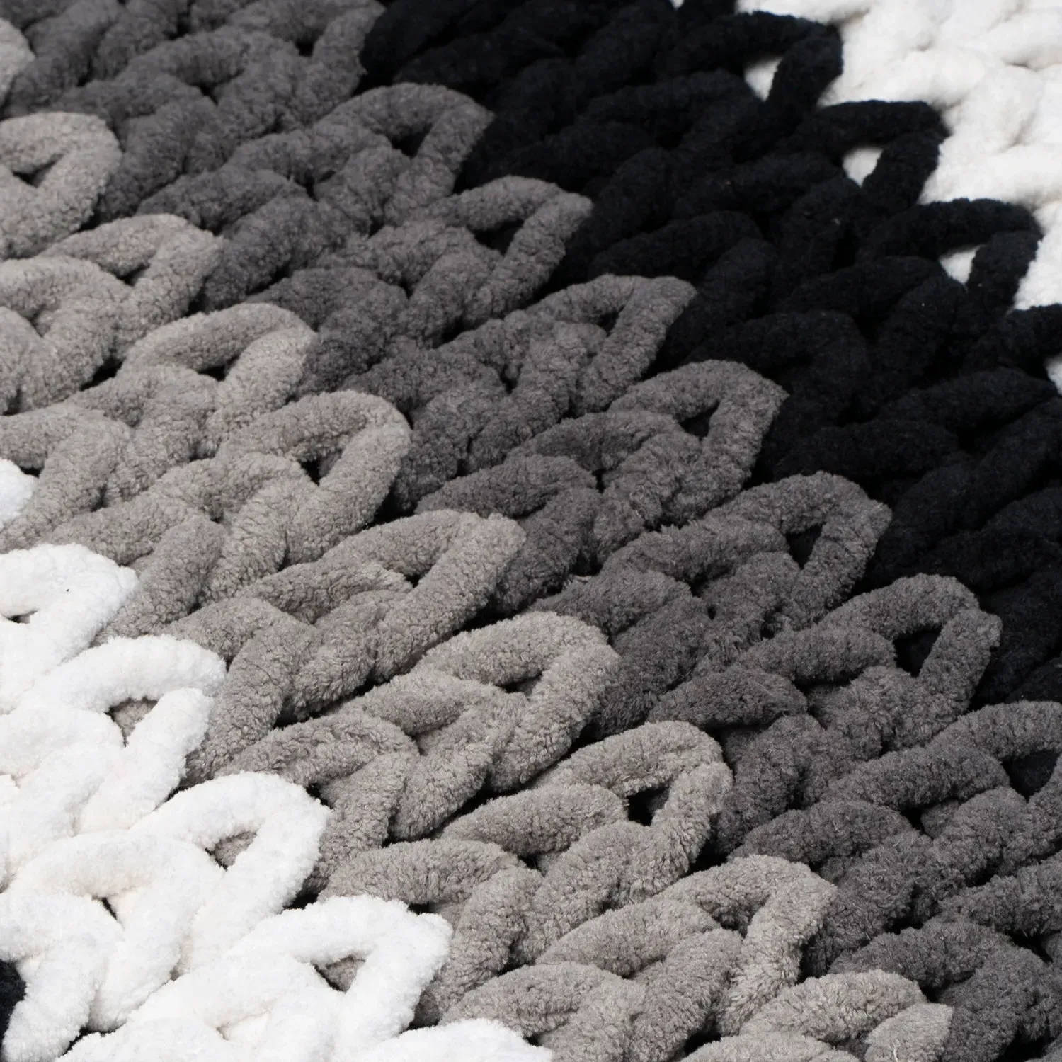 Monochrome Weave Cotton Bath Mat
