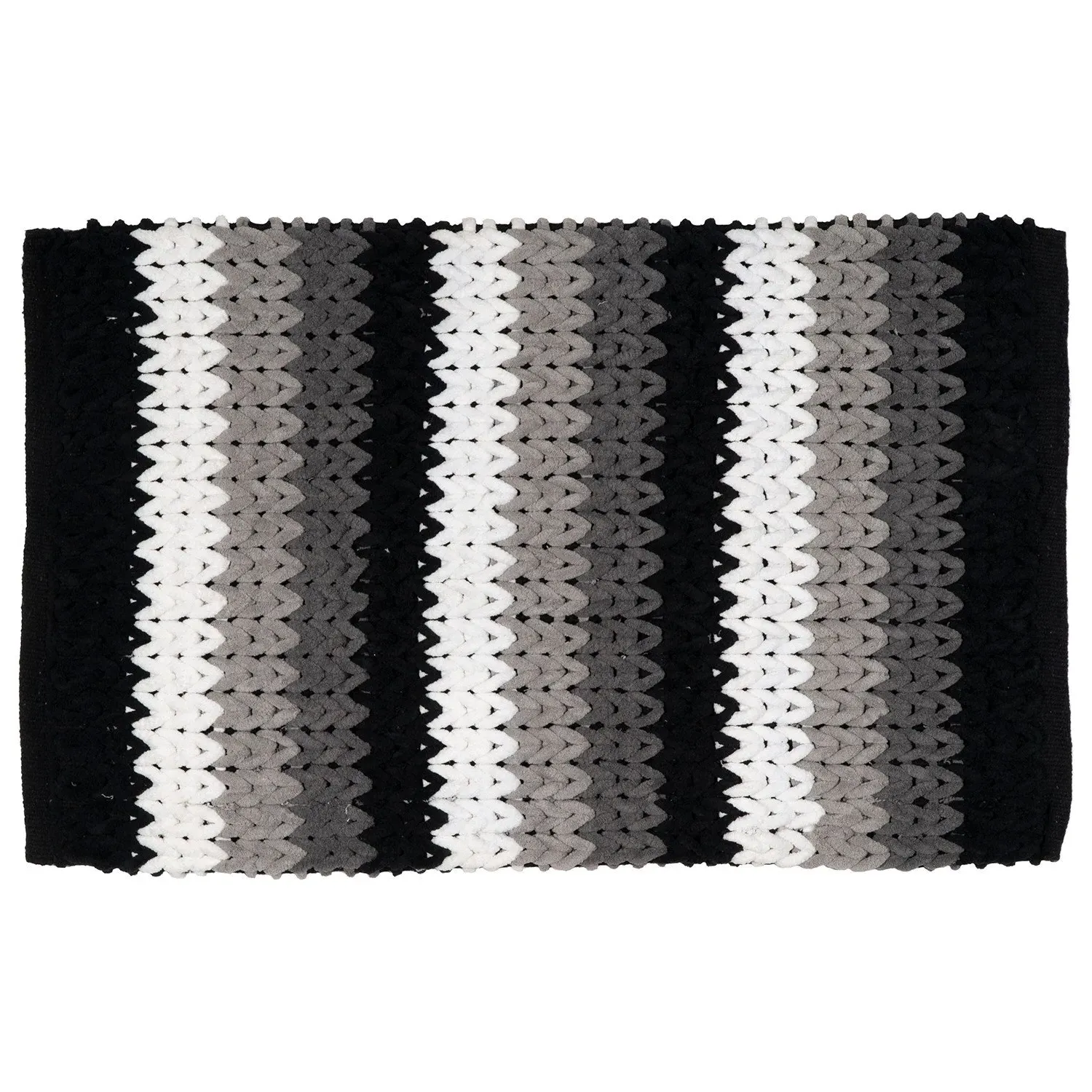 Monochrome Weave Cotton Bath Mat