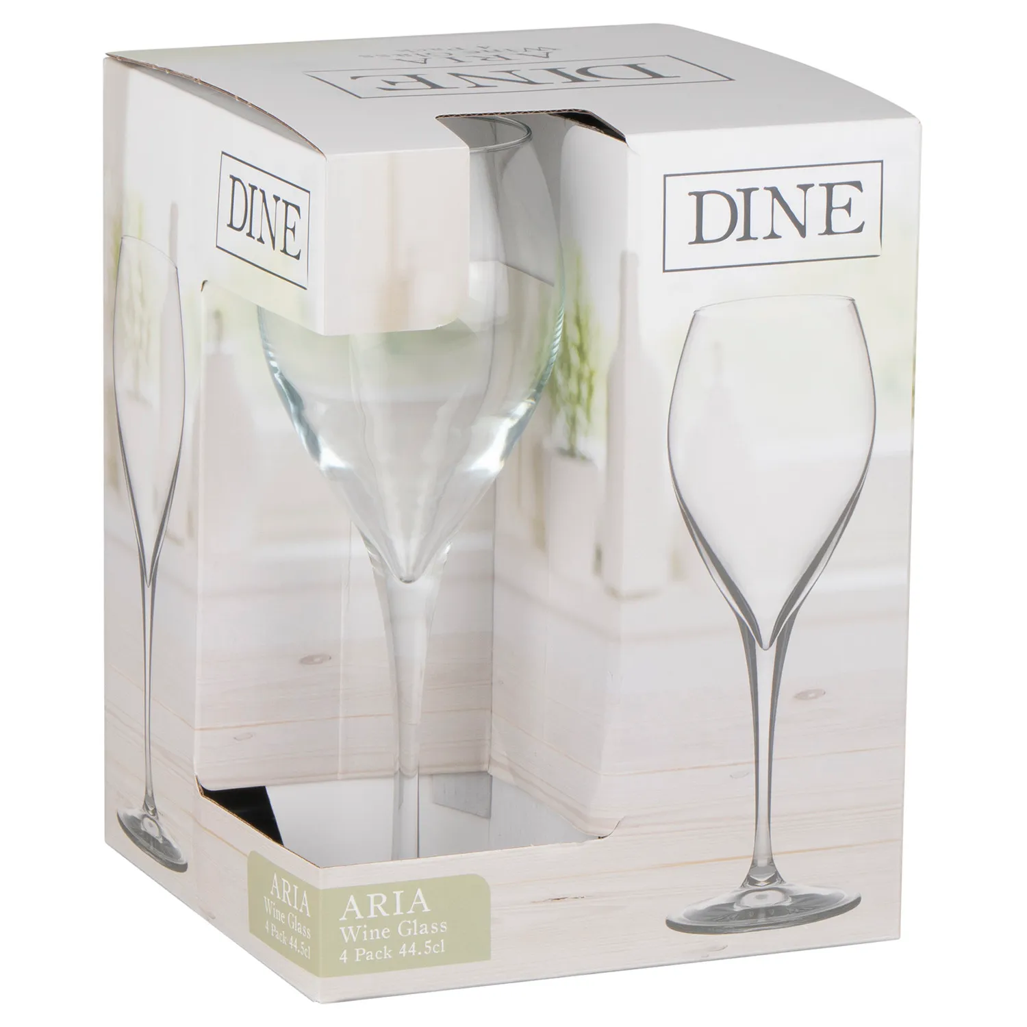 Monte Carlo Wine Glass 445ml 4 Pack - Clear