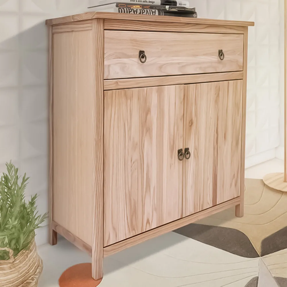 Montese 2 Door Single Drawer Sideboard - Light Wood