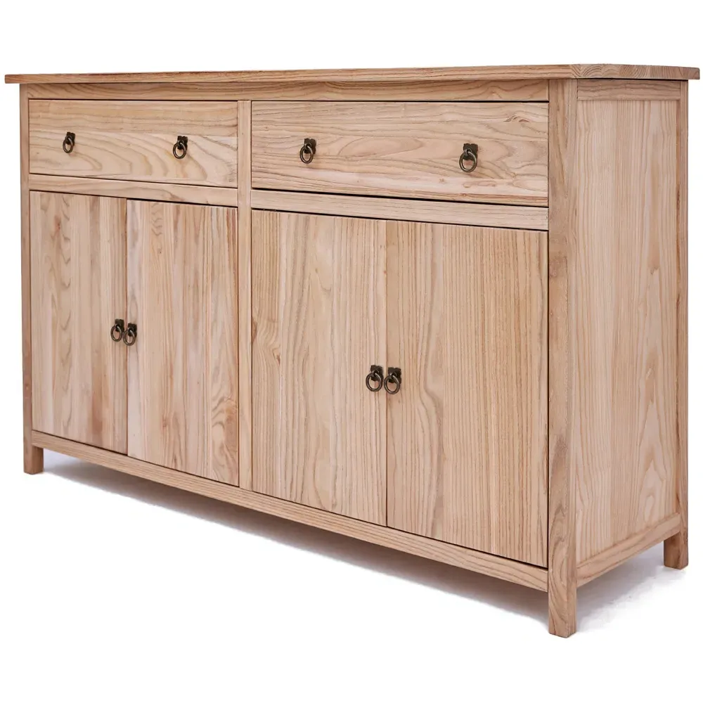 Montese 4 Door 2 Drawer Sideboard - Light Wood