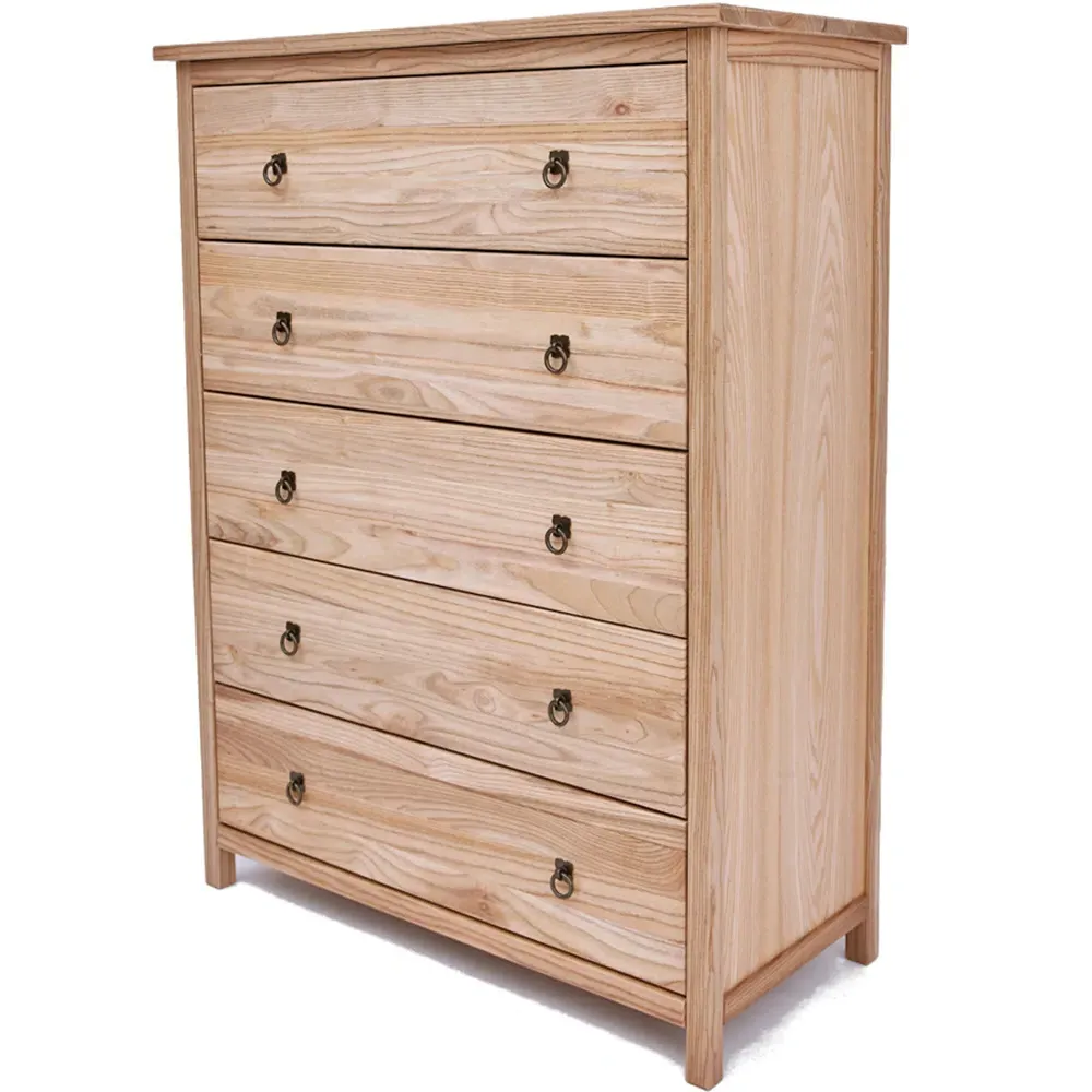 Montese 5 Drawer Chest - Light Wood