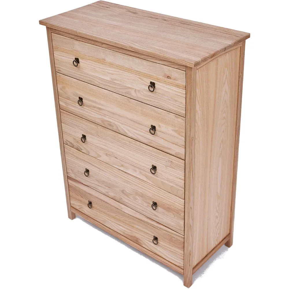 Montese 5 Drawer Chest - Light Wood