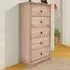 Montese Narrow 5 Drawer Chest - Light Wood