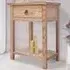 Montese Single Drawer Bedside Table with Ring Handle - Wood
