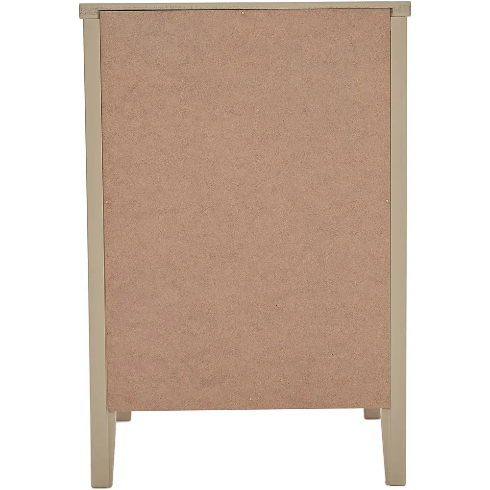 Monti Single Door Single Drawer Bedside Table - Cream, Pine