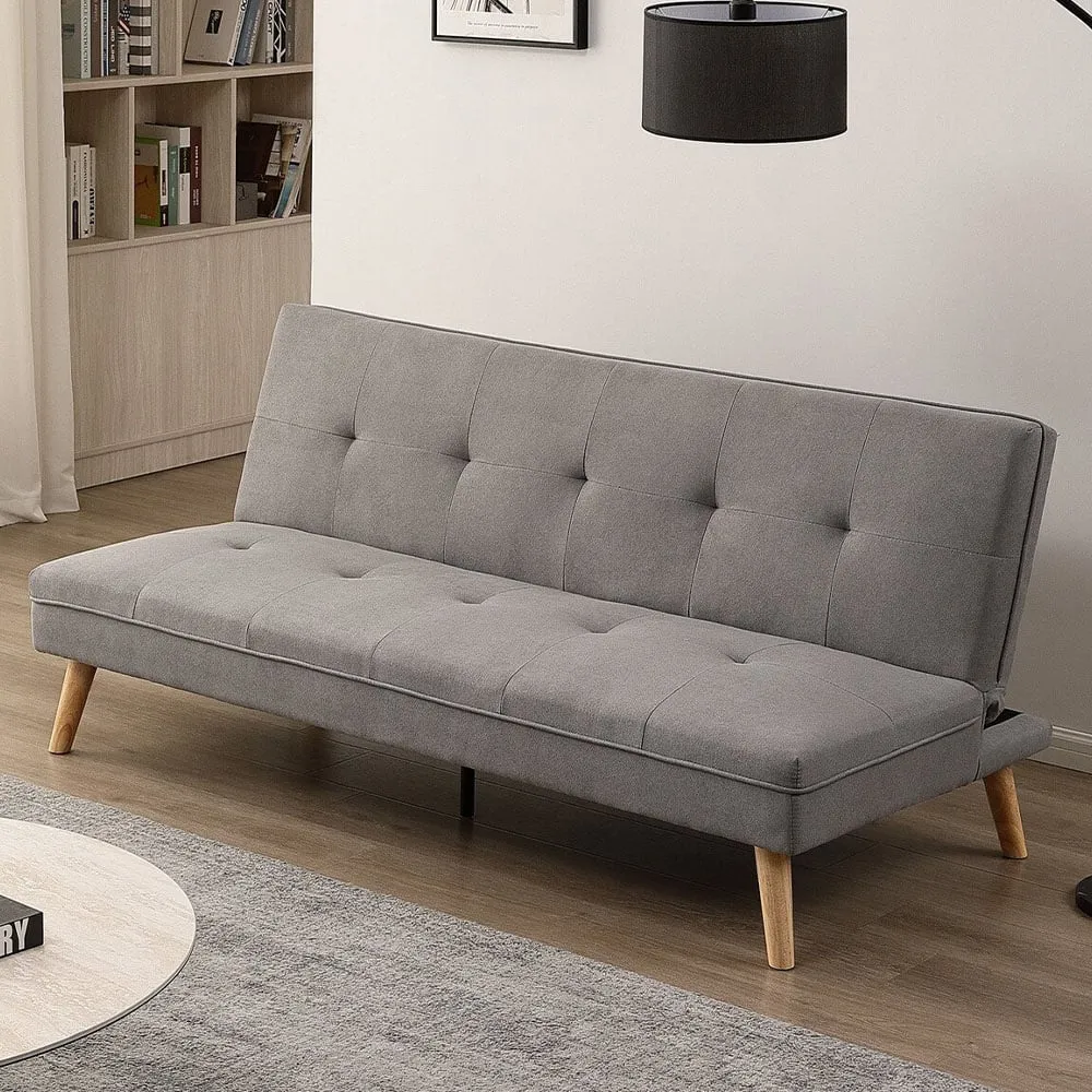 Monty 2-Seater Sofa Bed - Grey, Linen image
