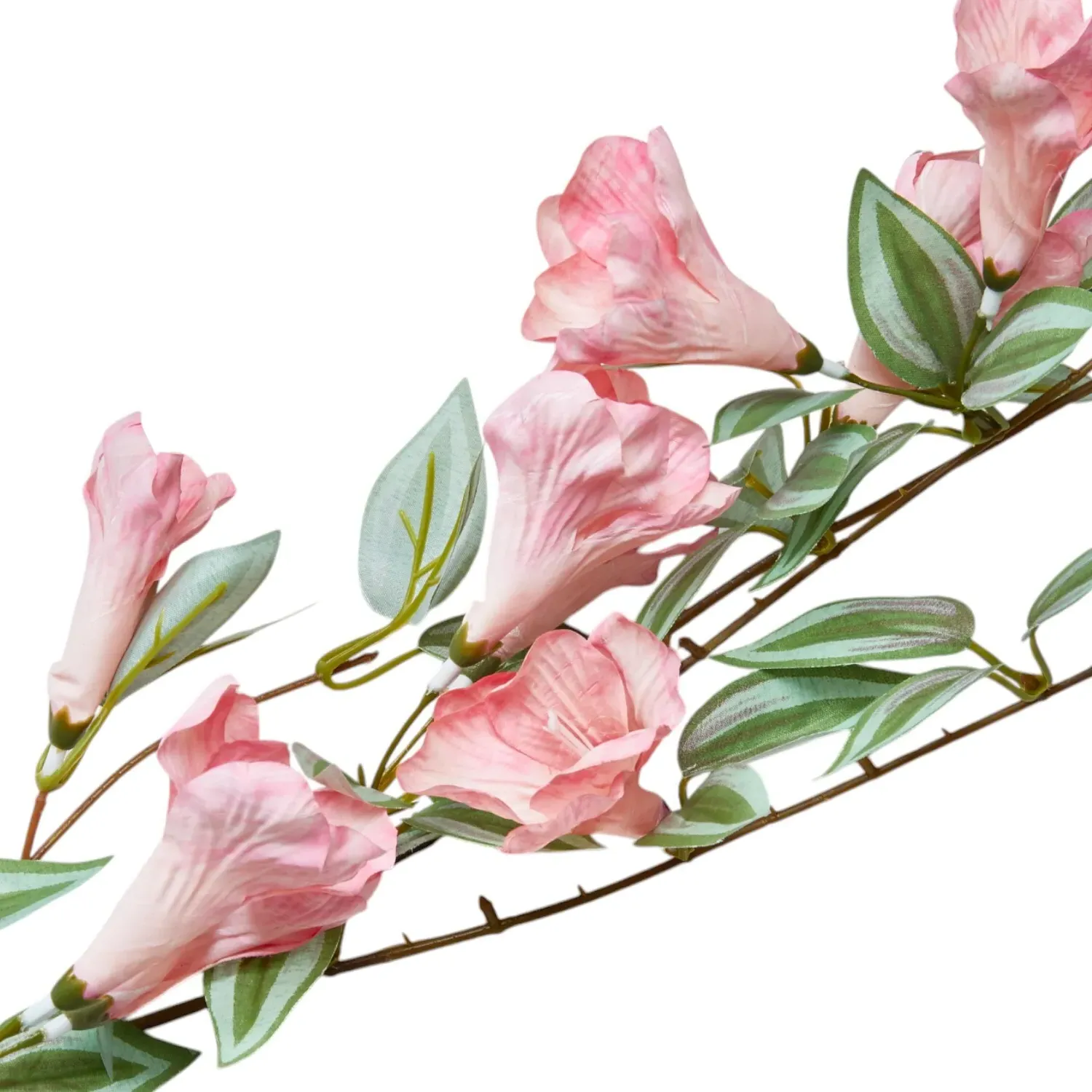 Morning Glory Garland - Green and Purple