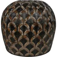 Moroccan Dome Pendant Light - Black, Gold