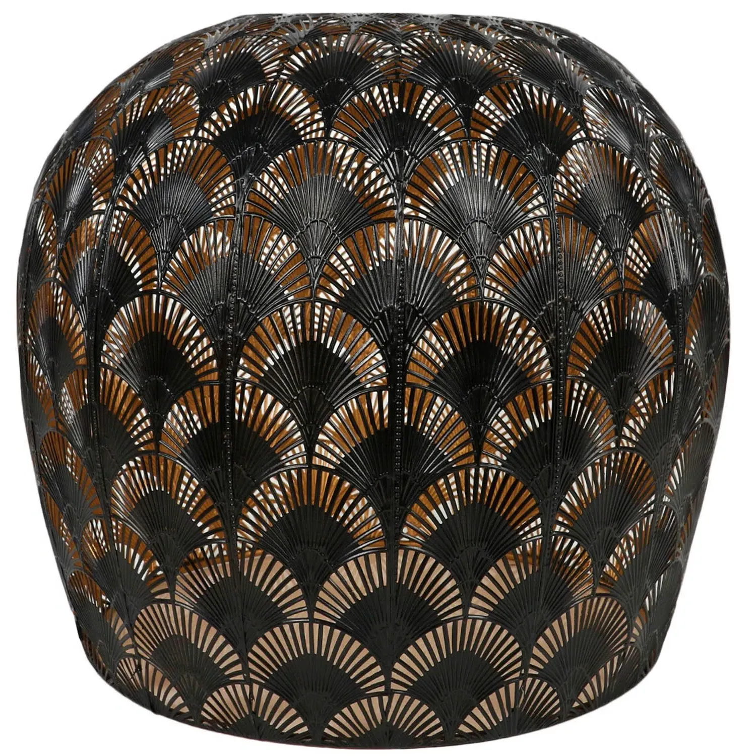 Moroccan Dome Pendant Light - Black, Gold image