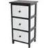 Moscow 3 Drawer Storage Unit - Black & White