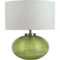 Mossy Glass Table Lamp - Green, Glass