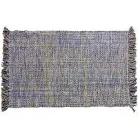 Moxley Tassel Trim Rug - Blue