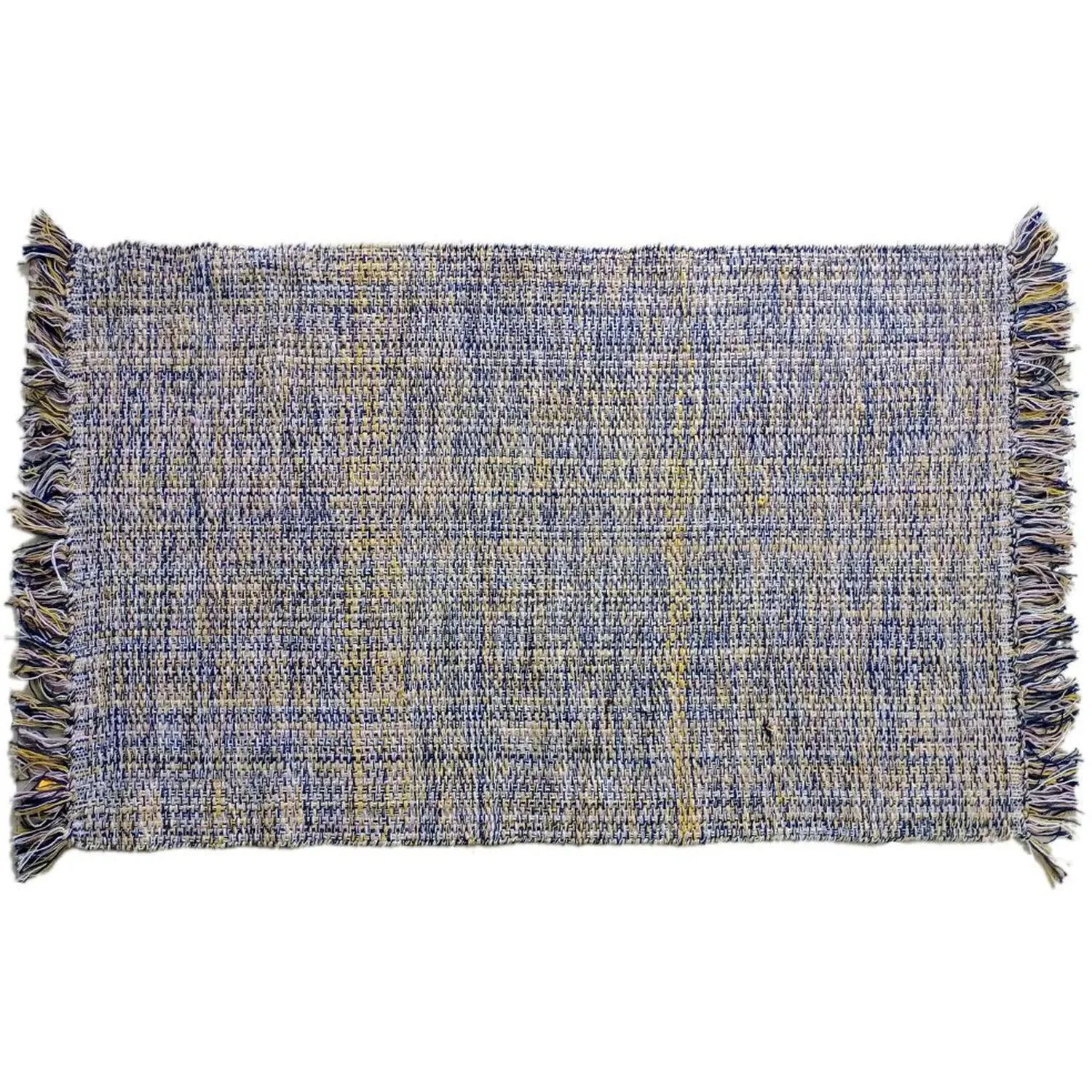 Moxley Tassel Trim Rug - Blue