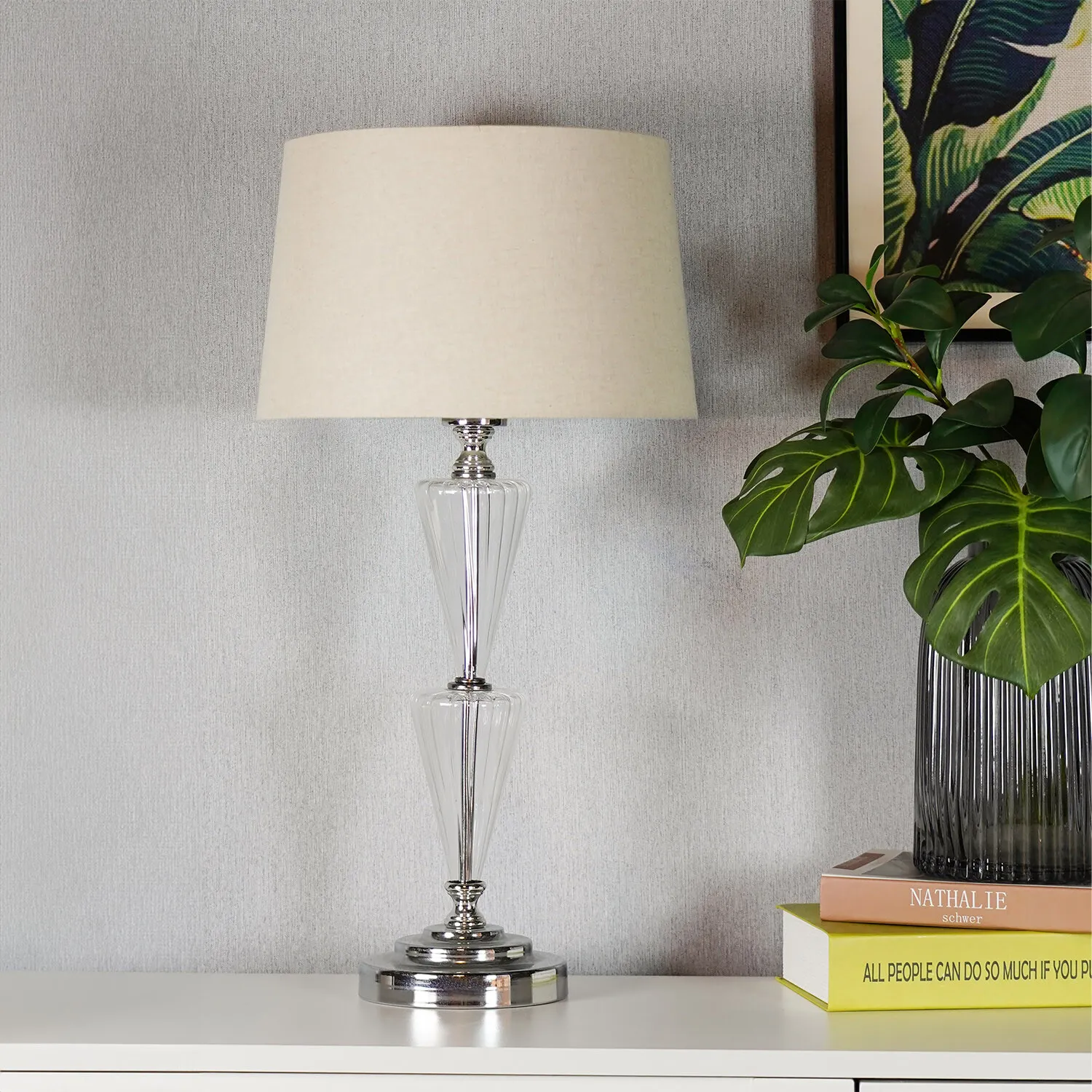 Mylah Table Lamp - Neutral, Silver