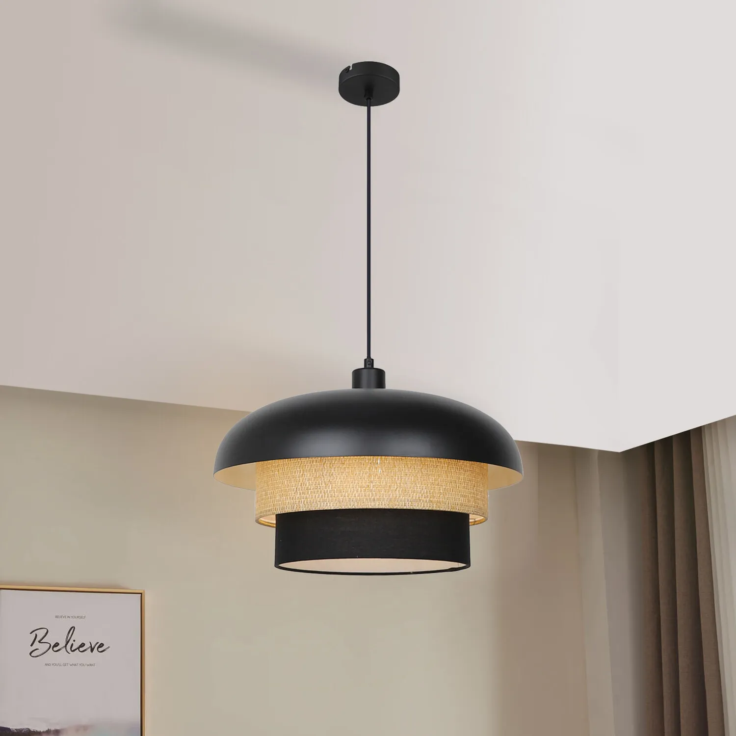 Naia Ceiling Fitting - Black
