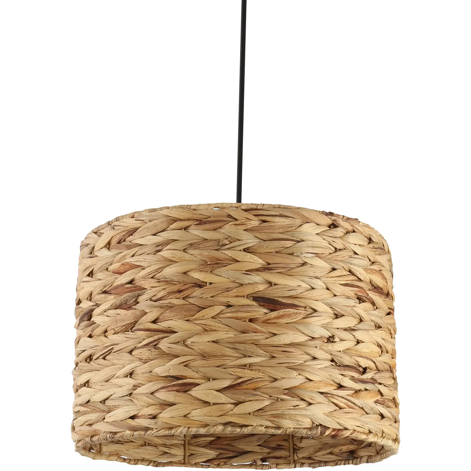 Natural Effect Weave Pendant Light - Natural, Water Hyacinth