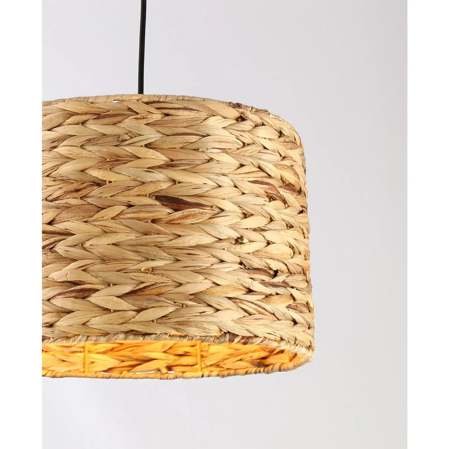 Natural Effect Weave Pendant Light - Natural, Water Hyacinth