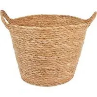 Natural Rush Basket - Brown