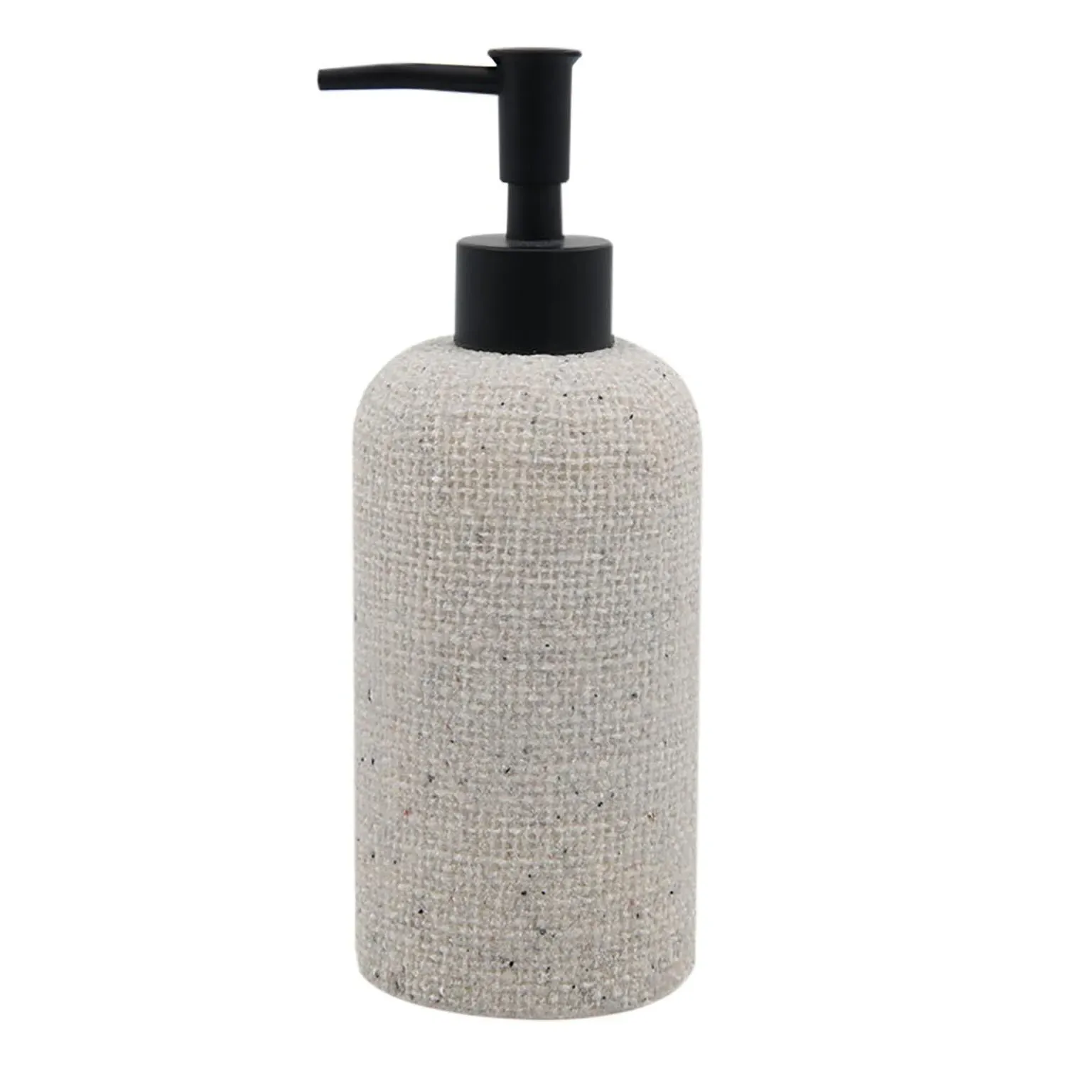 Natural Weaved Soap Dispenser - Burlap Effect