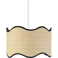 Naya Wave Ceiling Light Shade - Natural, Rattan Effect