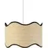 Naya Wave Ceiling Light Shade - Natural, Rattan Effect