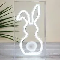 Neon Bunny Light - White