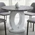 Neptune 4-Seater Round Dining Table - White, Marble Effect