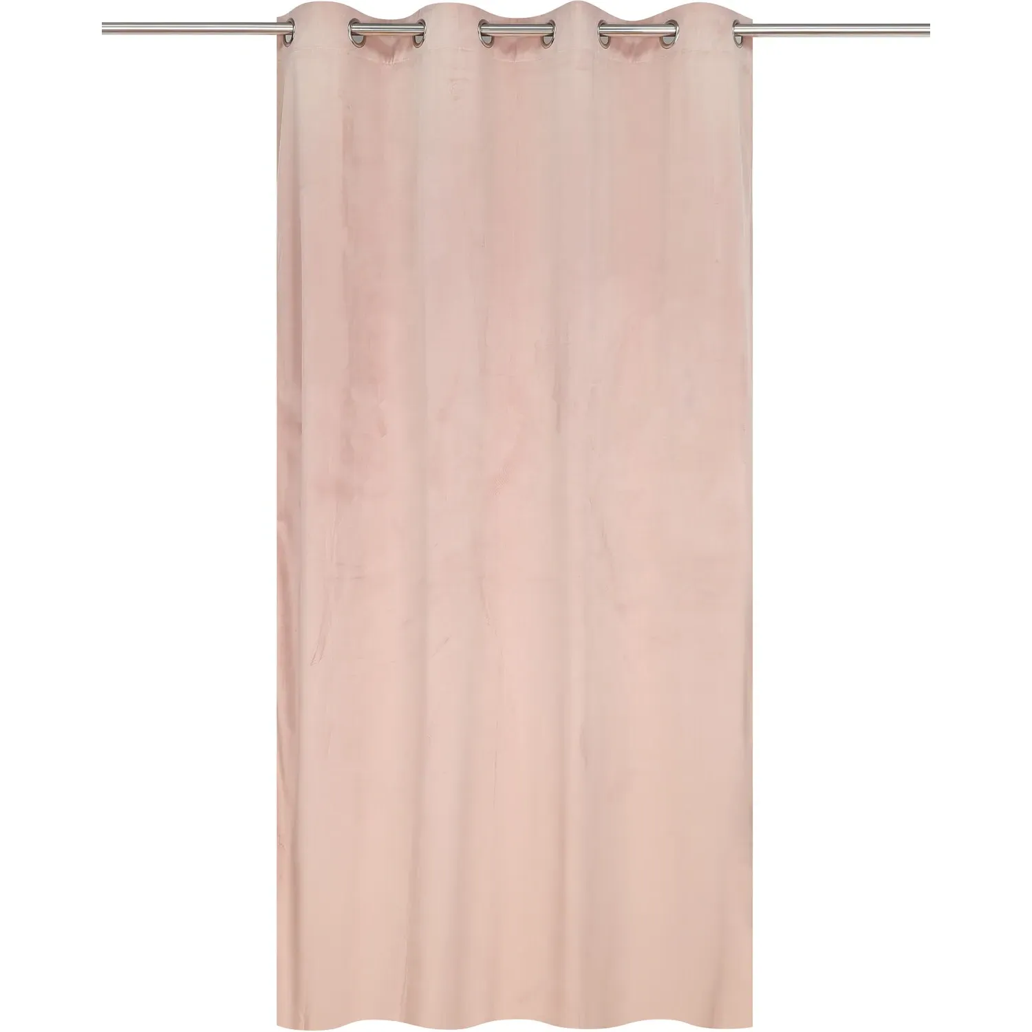 Neptune Velvet Panel Curtain - Blush