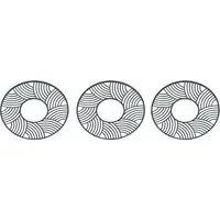 Nerissa Set of 3 Round Mirrors - Blue