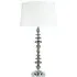Nessa Table Lamp with White Shade - Chrome