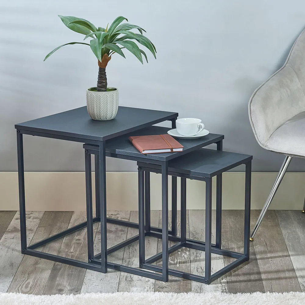 Nest of Tables Set of 3 - Black