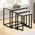 Nest of Tables Set of 3 - Black, Steel