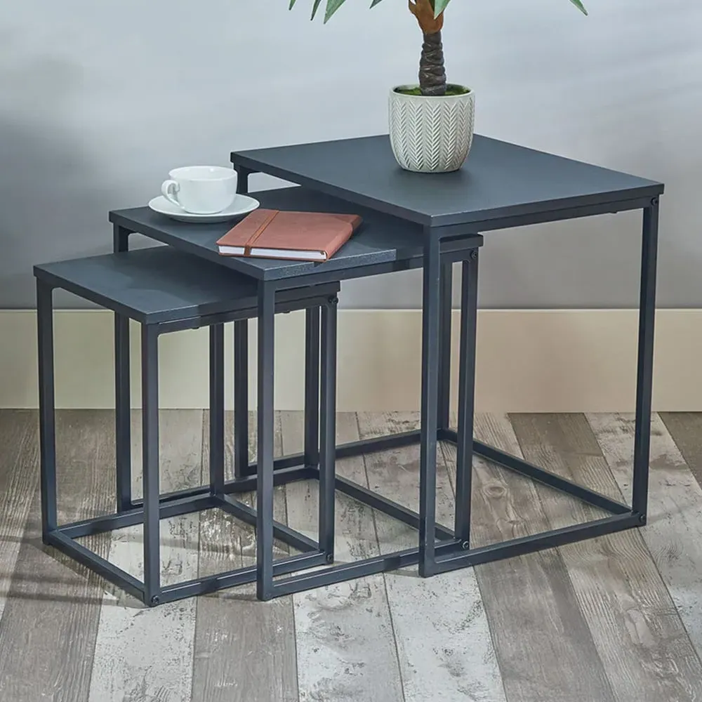 Nest of Tables Set of 3 - Black image