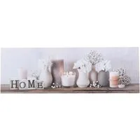 Neutral Home LED Canvas 30 x 90cm - Brown, Cream