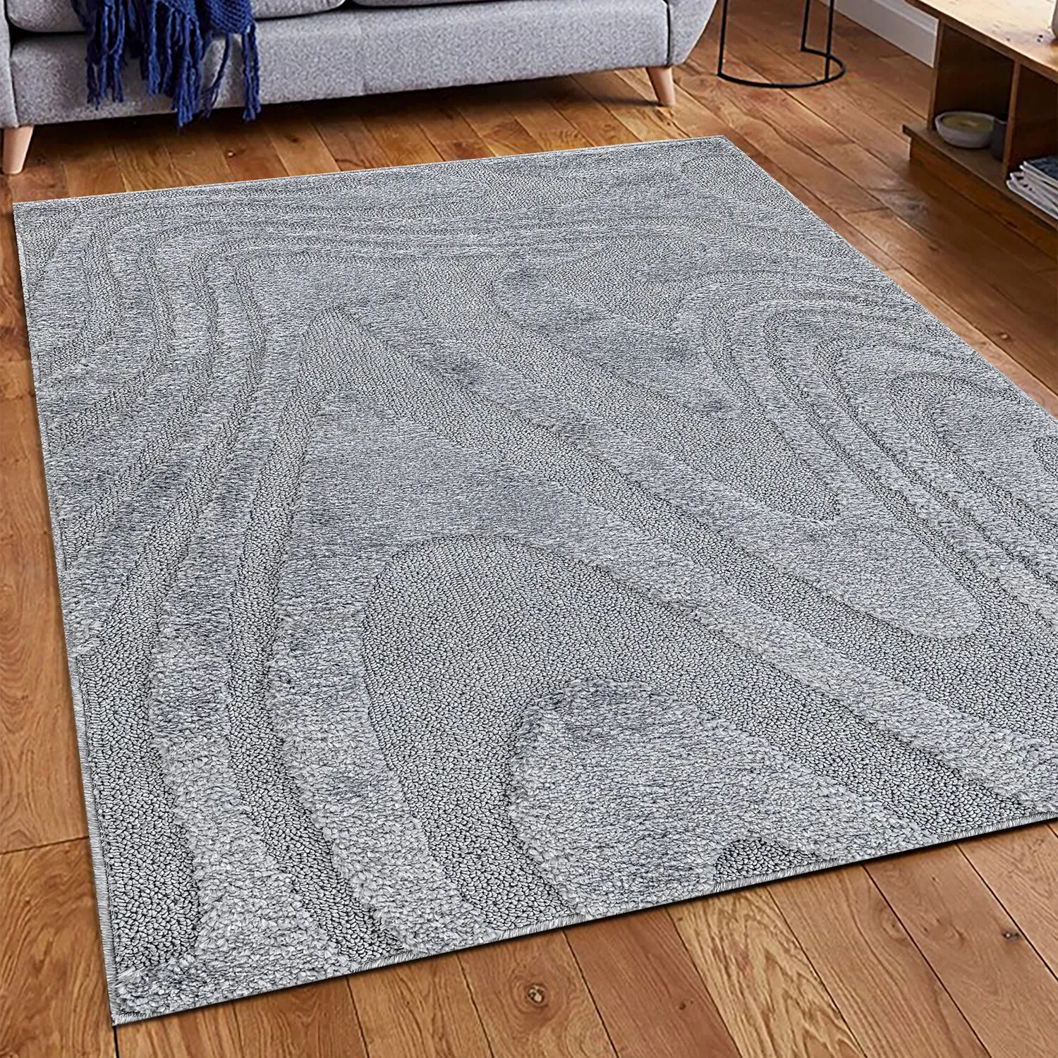 Nevada Wave Rug 160cm - Grey